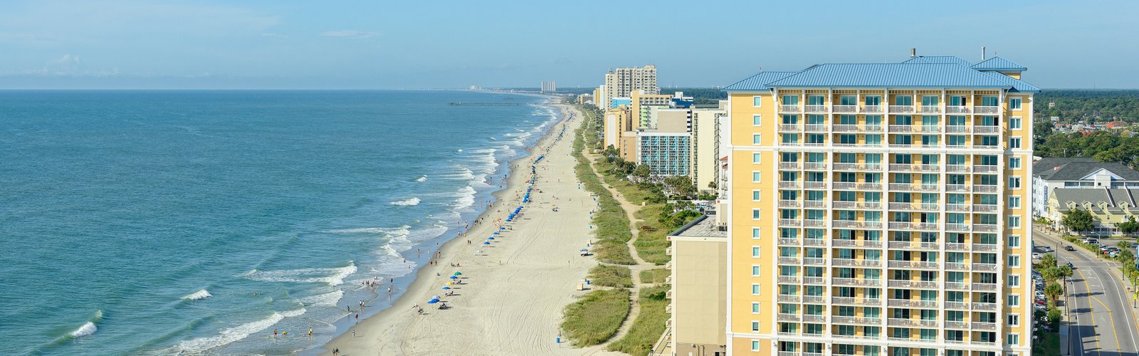 Westgate Myrtle Beach Oceanfront Resort by the beach.
